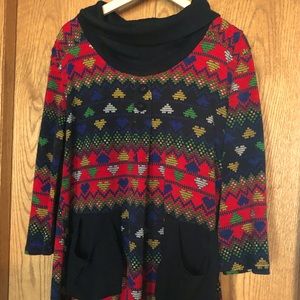 Cozy Bell Sleeved Cowl Neck Sweater